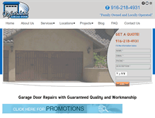 Tablet Screenshot of perfectsolutionsgaragedoor.com